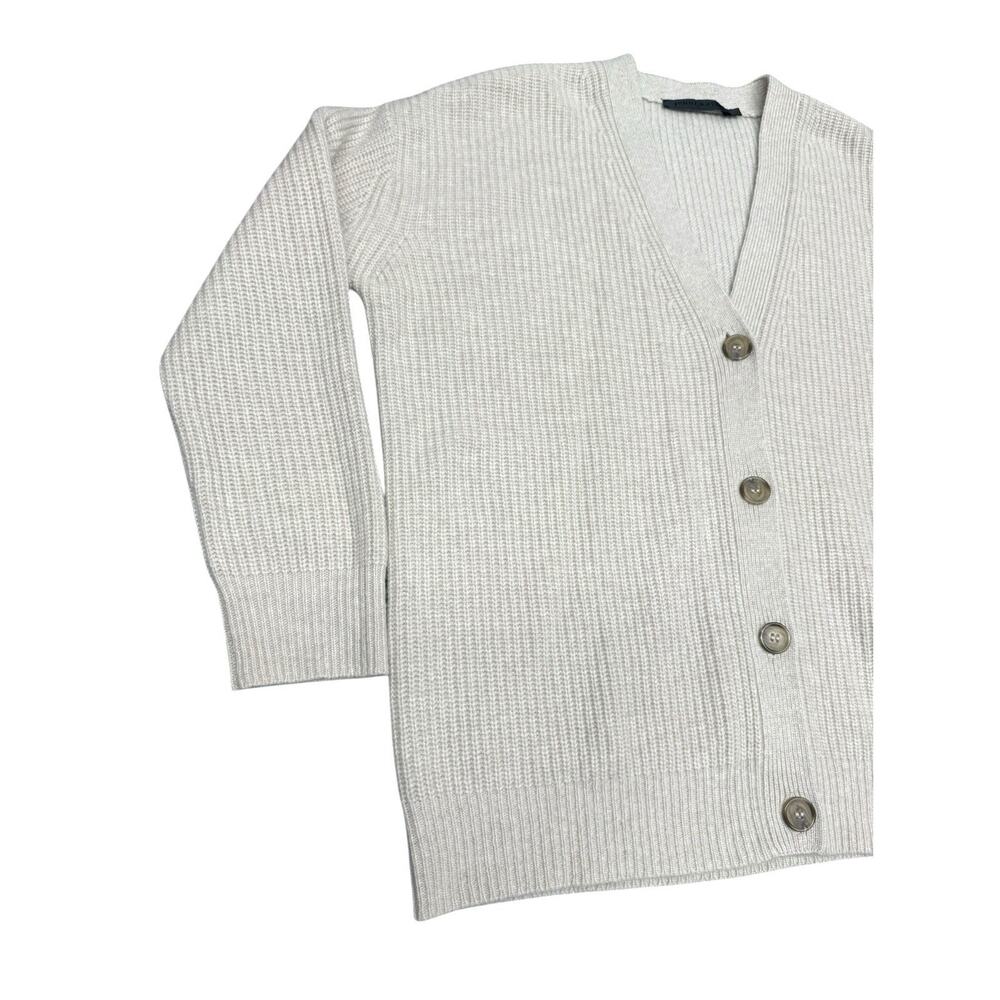 Jenni Kayne Cashmere Cocoon Cardigan Ivory Oatmeal Oversized 2XS XS - Picture 5 of 7